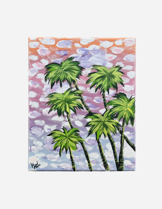 Cotton Palm Clouds Painting