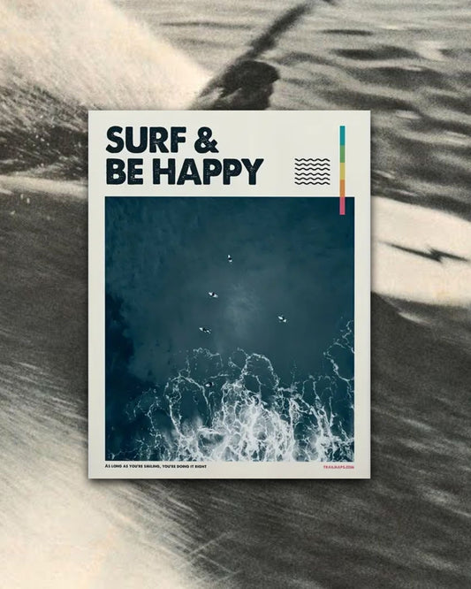 Surf & Be Happy Poster