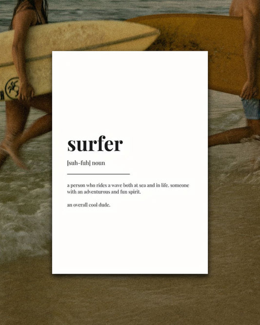 Surfer Definition Poster